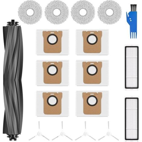 Kit d'accessoires pour aspirateur Dreame L10s Ultra – 6 sacs anti-poussière 3L – 4 chiffons lavables – 4 brosses latérales – 2 filtres en ABA (1/4)