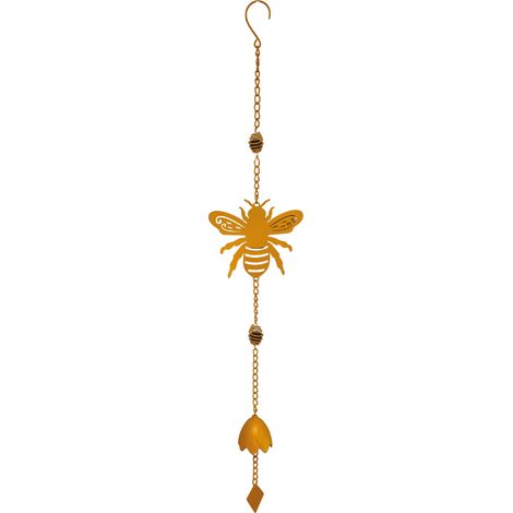 Carillon Métal Abeille Perles 17,5x7x92 cm Jaune Louis Moulin (1/3)