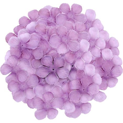 200 pétales de fleurs artificielles, accessoires pour la confection de paniers de demoiselles d'honneur et autres créations florales (fleurs de pêcher), idéales pour les mariages.-Purple (1/5)