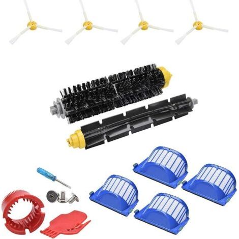 Kit de accesorios de repuesto para iRobot Roomba 675 676 677 655 Filtro Cepillo lateral Rodillo Barredora Roomba Piezas de repuesto