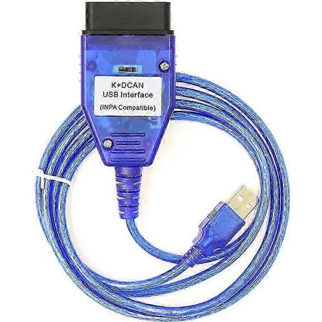 Outil de diagnostic BMW OBD2 S avec interface USB et puce FTDI FT232RL (INPA K+CAN K+DCAN). (1/5)