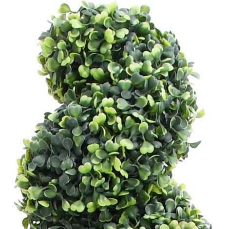 Plante de buis artificiel en spirale avec pot Vert 89 cm CFW530510 (1/5)