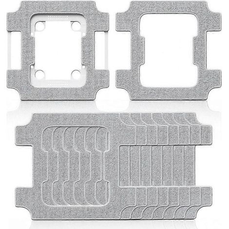 Lingettes de nettoyage pour robot lave-vitres Ecovacs Winbot W3 OMNI, amovibles et réutilisables en microfibre (1/5)