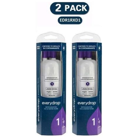 Set of 2 chilled water refrigerator filters, EDR1RXD1, purple (1/4)