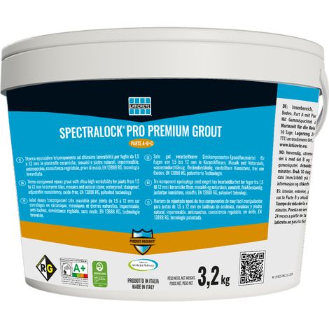 Sigillante epossidico spectralock pro premium grout 3,2kg bright white 1244