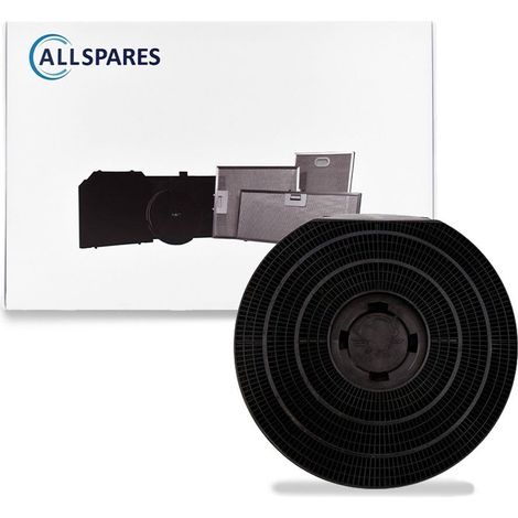 Filtro de carbón AllSpares para campanas extractoras compatibles con Whirlpool ETNA Tipo 34 / CHF34 y AEG 9029793834 (Ø257mm)