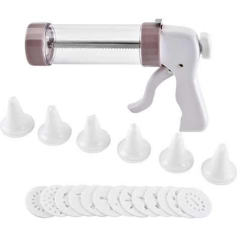 Presse à biscuits - Décoration de gâteau - avec 13 emporte - pièces et 6 (1/5)