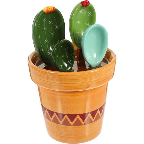 Kit de cuillères doseuses - 290 ml - céramique - forme cactus (1/5)