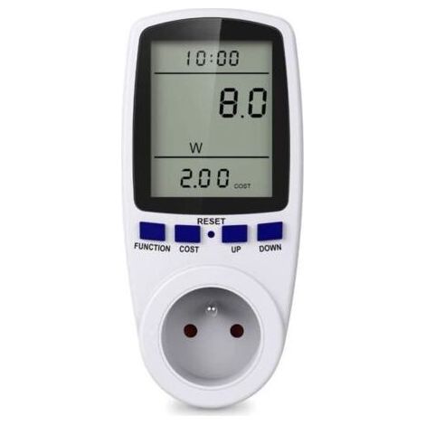Prise de compteur d'énergie numérique, prise de consommation d'énergie, surveillance de l'énergie pour les gros appareils (1/4)