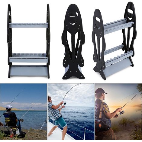 Support de rangement léger pour 16 cannes à pêche (1/5)