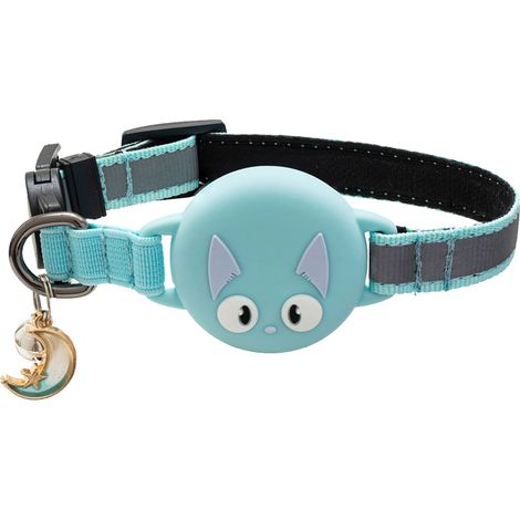 Collier Chat - Réfléchissant et Lumineux - Anti Étranglement Réglable - Silicone Résistant à l'Eau - Pour Chats Extérieurs - 1 Pièce (1/5)