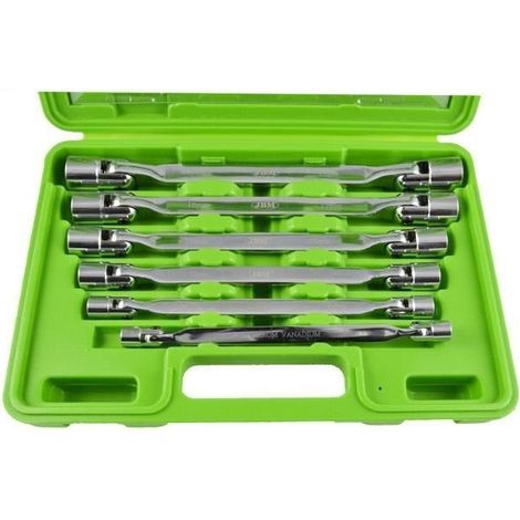 Estuche con 6 llaves de vaso de 12 cantos articuladas  JBM51659 (1/4)