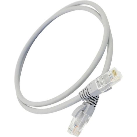 Bis-Electric – Cordon RJ45 mâle/mâle cat. 6A 0.5 mètre – Câble réseau haute performance – Transmission jusqu'à 10Gbps – Blindage pour réduction des interférences