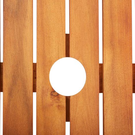 Table de jardin Table d'appoint, Table de Balcon, 88x88x74 cm Bois d'acacia massif OIB4250E (1/4)
