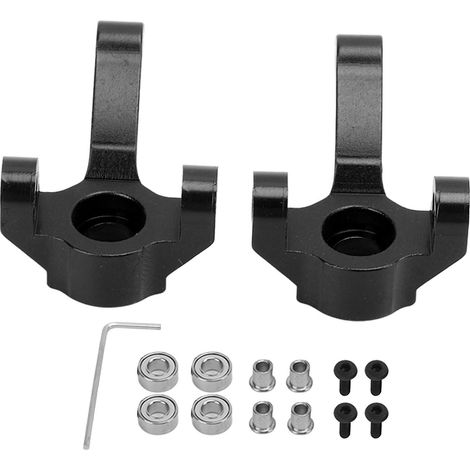 Tour de volant en alliage d'aluminium pour voiture télécommandée RC HBX 1/24 2098B (noir) (1/5)