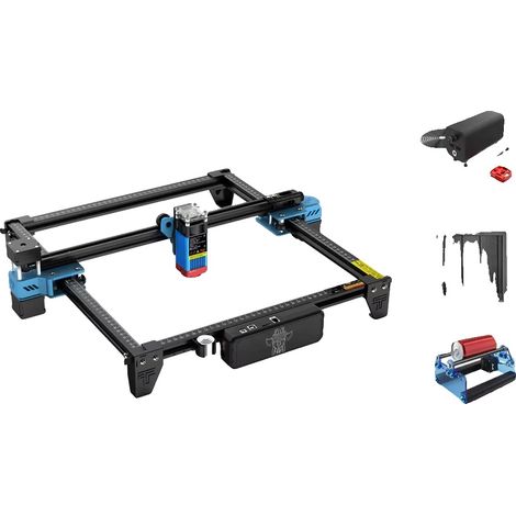 Graveur Laser, Contrôle Wifi, Zone de Gravure de 300x300mm, kit 7, 10W (1/2)