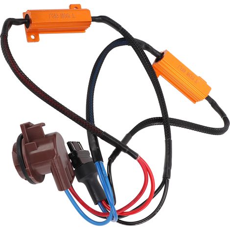 Adaptateur de résistance LED double, monofil, 50 W, puissance moyenne, décodage précis