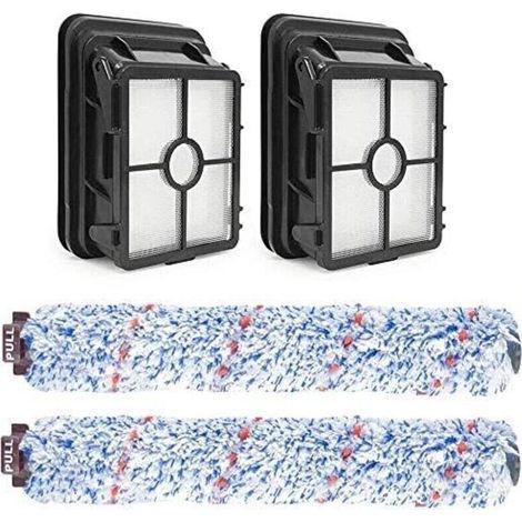 4-teiliges Ersatzteilset für Bissell CrossWave Staubsauger 1785, 2306 und 3888A: 2 Multifunktions-Rotationsbürsten (1868), 2 Staubsaugerfilter (1866) (1/4)