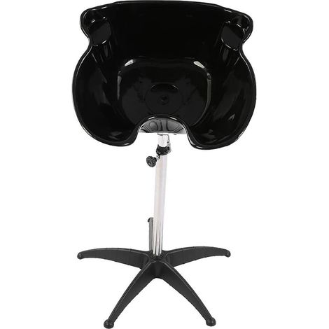 Lavabo de Coiffure Portatif en Acier Inoxydable pour Barbier, Lavage des Cheveux et Soins, Bassin de Rinçage Pliable, Évier de Salon avec Support (1/5)