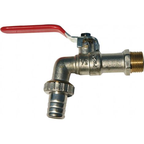 ROBINET DE JARDIN MALE 1'' x 3/4'' SUR TUYAU RENSON