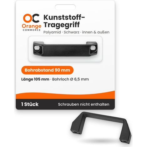 Kunststoff Tragegriff Haltegriff Hand Griff Kunststoffgriff Handgriff Schwarz 90 mm (1/5)