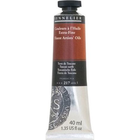 Peinture à l'huile - Sennelier - Terre de Toscane - 40ml - Marron - Avancé