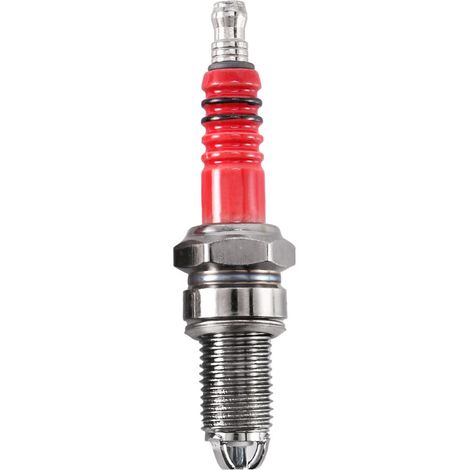 6 bujías D8Tc de 3 electrodos, bujías de competición con 3 electrodos para motocicletas, scooters, quads y ATV CG 125 150 200cc CF250 (1/2)