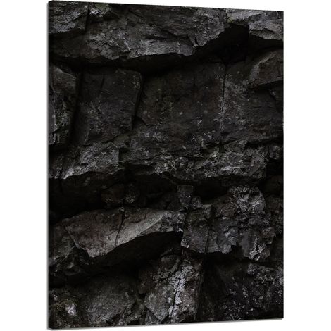 Stampa su tela Natura Rocce nere 50x70 cm