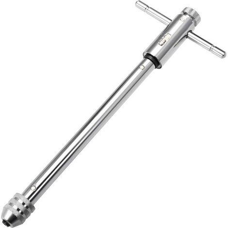 Clé à cliquet réglable avec poignée en T, pour tarauds métriques M3-M8, alésoir, clé à cliquet, outil à main, corps de 248 mm (1/5)