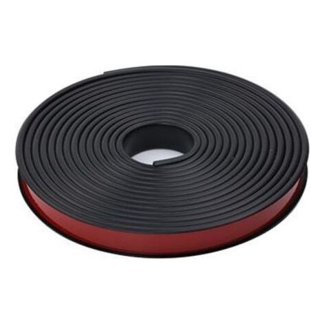 2M Noir Forme de U 25MM Bande de Chant en Melamne Adhesive,Pas de Thermocollant Chêne Chant Plan de Travail Bande de Garniture,Caoutchouc Souple TPE Placage Bois Couvre Chant pour Meubles (1/5)
