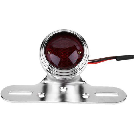 QORVA
-Ampoule de feu arrière LED rouge pour Chopper Bobber, lampe de frein,de