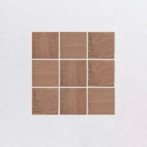 Faience Effet Zellige Terracotta NOUR Cotto 10x10cm (1/5)