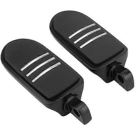 1 1/4" Motorrad-Fußrasten, verstellbar, 32 mm Motorschutzbügel, Pedalmontagesatz für Harley Sportster Softail – Style1 Schwarz (1/5)