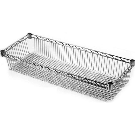 RIPIANO CONTENITORE 46X60CM CROMATO PER MONTANTI 2 (1/3)