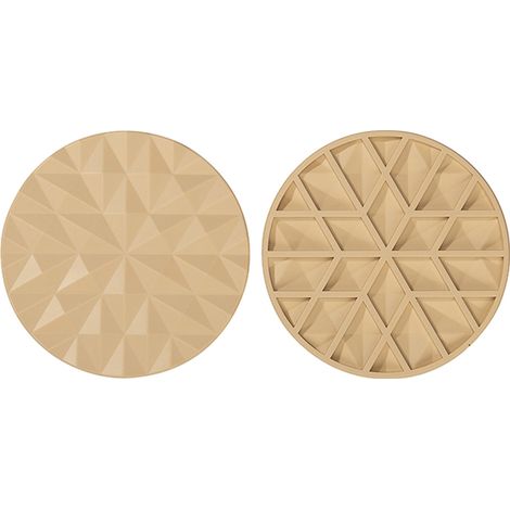 Dessous De Plat - Silicone Alimentaire - Rond 16 Cm - Résistant À La Chaleur Jusqu'à 240 °C - Antidérapant Surface Diamant - Lot De 2 (1/5)