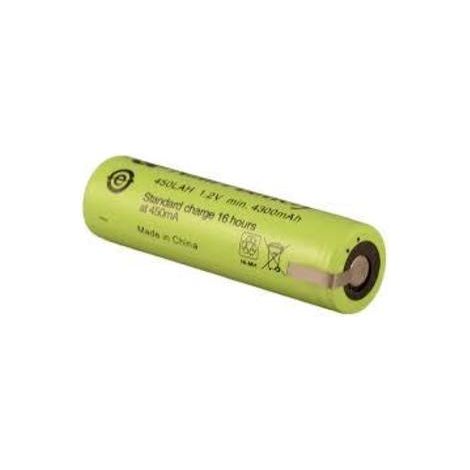 Akku 4/3A, 4/3R23 1,2V 4500mA NiMh mit Anschlussklemmen Maße 18,3x67mm