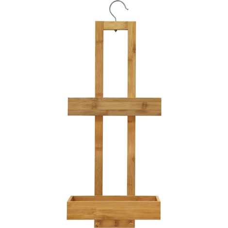 Serviteur de Douche 2 Paniers (68,3 x 26 x 13 cm) Hanoi Naturel, Bambou (1/4)