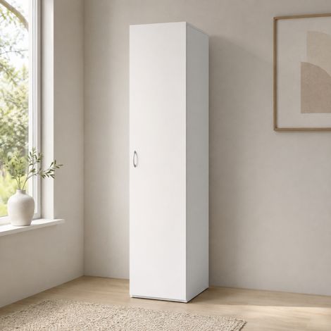 CTF Mobile Colonna Tuttopiani Bianco 1 anta 5 ripiani 35x66x203 h cm (1/2)