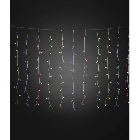 [NEUWERTIG] B-Ware Konstsmide Lichtervorhang Lichterkette LED Außen mehrfarbig 400 LEDs 507x100 cm (1/2)