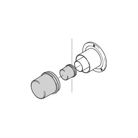 Vaillant Chiusura Sistemi di scarico a pressione positiva per tecnologia a condensazione, 60/100 PP, 0020060592