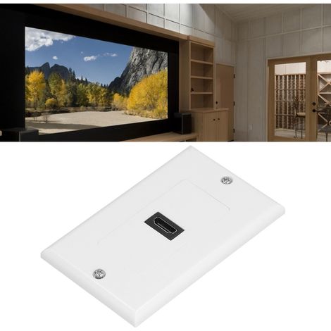 HDMI-Durchschleifanschluss 4K 70 x 115 mm ABS Weiß – Unterstützt ARC/eARC Ethernet 48-Bit-Farbe (1/5)