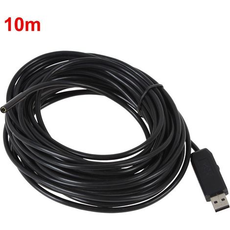 TRADE SHOP - Endoscopio Usb Telecamera Flessibile 4 Led 10mm 10 Metri Impermeabile Sonda -