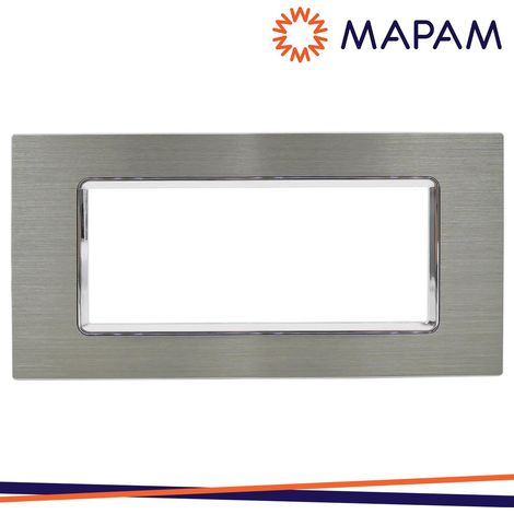 PLACCA ALLUMINIO M6007LL-4 GEM 7P PLATINO