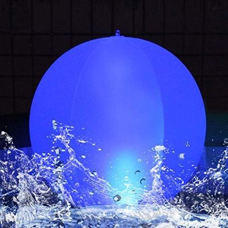 LED Boule Lumineuse Lampe,Esuper Globe Solaire à DEL étanche Lampe Flottante,Lampe de Nuit à DEL Changeante de Couleur Extérieure, Décor de Fête,Piscine,Mariage,Plage,Jardin,Pelouse,Sentier (1PCS) (1/5)