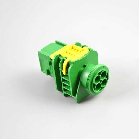 Connettore Heavy Duty Sealed 2.8X0.8 porta maschio 4vie verde senza guarnizione