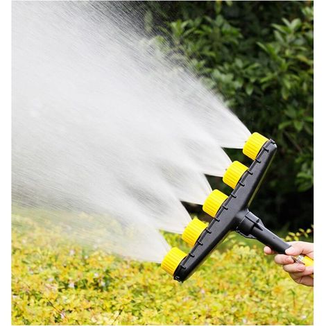 Buse d'arrosage, pistolet à eau brumisateur portatif réglable, adapté à l'arrosage du jardin (5 buses)-AquaForge (1/5)