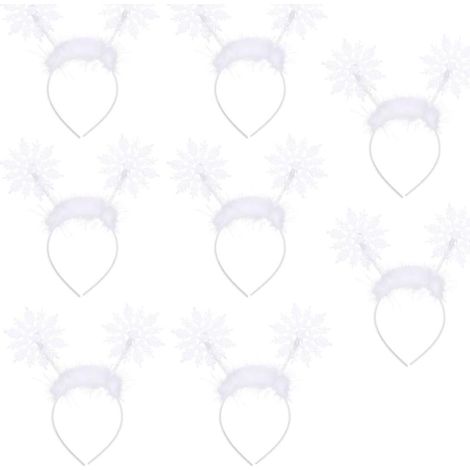 diademas decorativas blancas para fiestas y espectáculos (1/5)