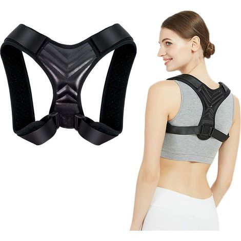 Correcteur De Posture - Soutien Claviculaire Réglable Pour Dos Haut - Pour Soulagement Des Douleurs Cervicales Et Dorsales - 1 Pièce