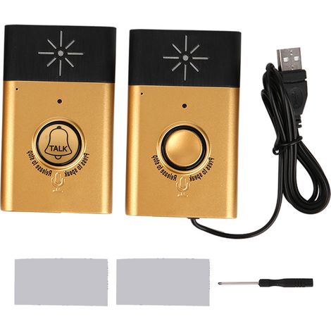 Sonnette d'interphone sans fil, double voix intelligente, conversation bidirectionnelle, sécurité de la maison