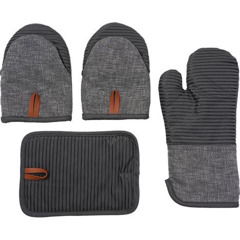 Küchenhandschuhe aus Silikon, hitzebeständig und rutschfest, mikrowellengeeignet, isolierte Küchenhandschuhe und Gebäckhandschuhe (1/5)